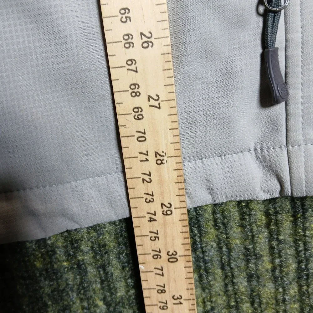 Free Country Mens Full Zip Jacket Light Gray Dark Gray Size XL‎